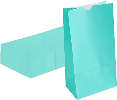 Vista 40 de Restaurantware Bag Tek - Bolsas de papel de 2 libras, 100 bolsas de almuerzo desechables, pequeñas para almuerzos, sándwiches y aperitivos, bolsas