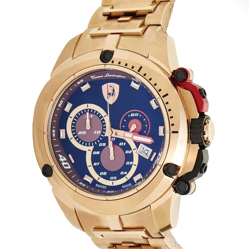 Vista 2 de Tonino Lamborghini 7805 Shield Series Reloj cronógrafo tono dorado