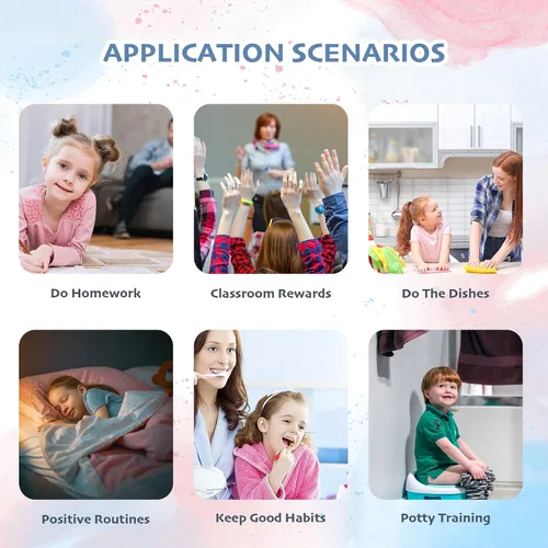 Vista 4 de Tarro de recompensa magnético personalizado con estrellas, tarro de recompensa para el aula para niños, tabla de comportamiento del sistema