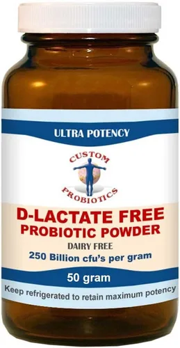 Vista 2 de Custom Probiotics Polvo de probióticos sin D-lactato (1.76 oz)