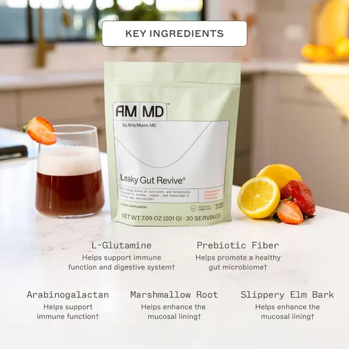 Vista 3 de Amy Myers MD Leaky Gut Revive - Sin gluten y sin lácteos - Mezcla botánica para un apoyo intestinal saludable - Apoyo a la salud gastrointestinal