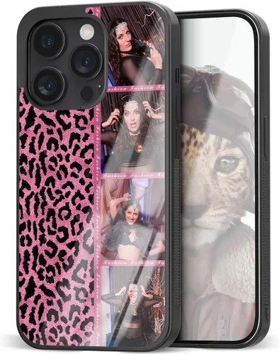 Vista 10 de Fundas personalizadas para iPhone y Samsung Photo Collage VS Leopard Print Case para amigas y mujeres