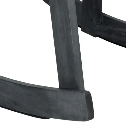 Vista 4 de SAFAVIEH FOX6702K Colección para exteriores Alexei - Silla mecedora, gris pizarra oscura gris (Dark Slate Gray)