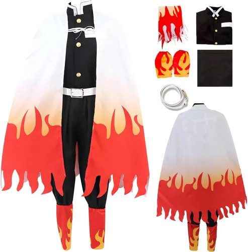 Vista 7 de Disfraz de uniforme para hombre adulto, kimono, traje de fiesta de Halloween