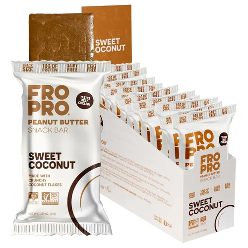 Vista 15 de FROPRO Barras de proteína vegetal – Barras de proteínas a base de plantas, totalmente naturales, sin gluten, lácteos y soja, barras altas