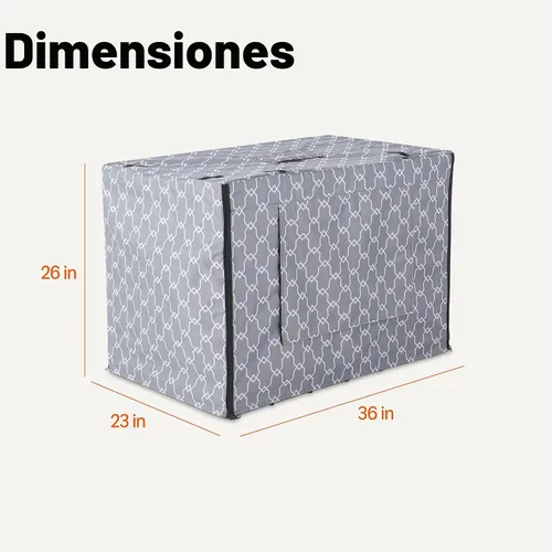 Vista 5 de Cubierta para Jaula de Perro Amazon Basics para Jaula de Alambre de 36 Pulgadas, Cubierta para Perrera
