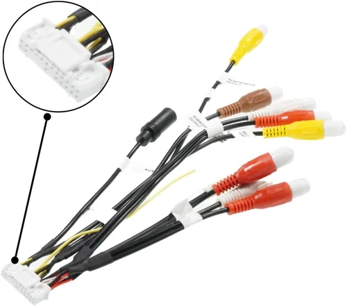 Vista 5 de Xtenzi Arnés de montaje de cable RCA para automóvil compatible con Pioneer DMH CDP1888, CDP1889 - XT91911