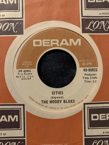 Vista 2 de Nights In White Satin 7" 45 Moody Blues