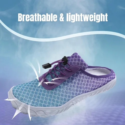Vista 3 de YALOX Mules & Clogs - Zapatos de agua para hombre y mujer, ultraligeros, de secado rápido, para jardín, caminar, piscina, velero, ocio, Na2006-azul