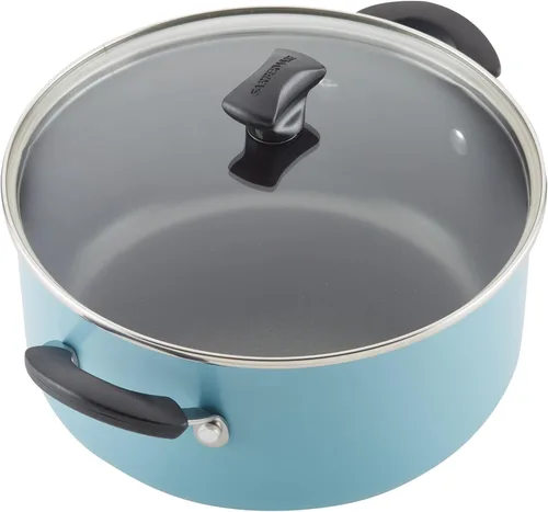 Vista 9 de Farberware Cookstart DiamondMax - Juego de utensilios de cocina, ollas y sartenes antiadherentes, aptos para lavavajillas, incluye bandeja