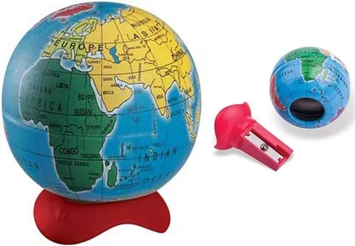 Vista 4 de Maped Globe - Sacapuntas de 1 agujero, accesorio de escritorio compacto, afilado preciso, herramienta educativa, diseño atractivo y eficiente