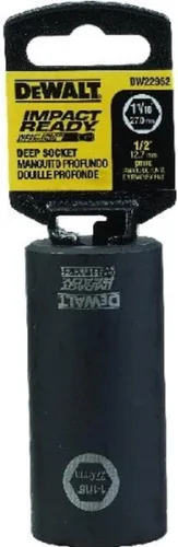 Vista 15 de DEWALT DW22942 Juego de llaves de impacto de 1 pulgada, listas para impacto, para accionamiento de 1/2 pulgada, Negro