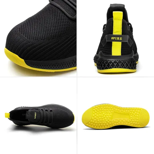 Vista 4 de SPIEZ Unisex Safety Shoes with Composite Toe Cap, Puncture Proof Lightweight Work Shoes for Men and Women, Slip on Fashion Sneakers for Work and