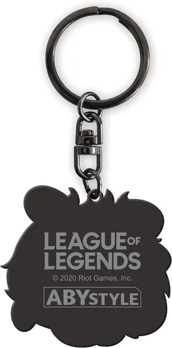 Vista 2 de ABYstyle League of Legends Keychains - Juego en línea - Llavero para gamer, Llavero de metal Poro, S