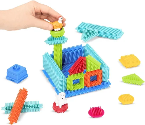 Vista 5 de Juego de bloques Battat Bristle Blocks de 113 piezas