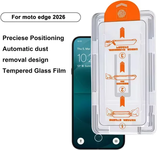 Vista 7 de for Motorola Moto Edge 2026 Privacy Screen Protector with Camera Lens Protector, 9H Hardness Anti-Scratch Tempered Glass flim, Auto