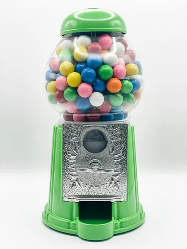 Vista 11 de Máquina clásica de chicle/dispensador de dulces, 9 pulgadas - negro