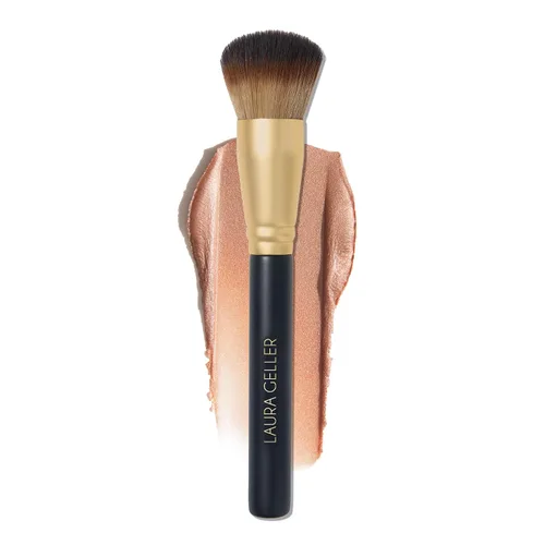 Vista 27 de LAURA GELLER NEW YORK - Brocha retráctil con mango de aluminio Kabuki, para todo el maquillaje facial y base para maquillaje facial líquido, crema