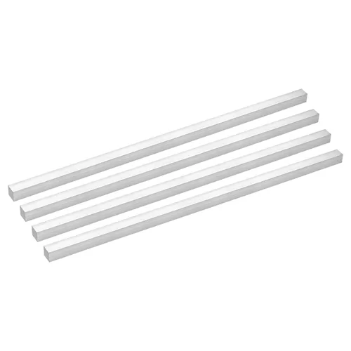 Vista 25 de uxcell Barra plana cuadrada de aluminio, 1-1/2" de espesor 1-1/2" de ancho 12" de longitud Barra cuadrada de aluminio 6061, placa plana de aluminio