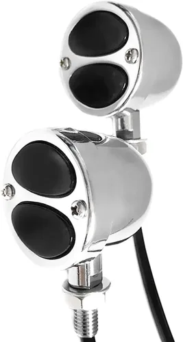 Vista 9 de FATECIM Luces intermitentes LED personalizadas para motocicleta, 2 unidades, con luces de correr/frenado, indicadores de alta resistencia, luces