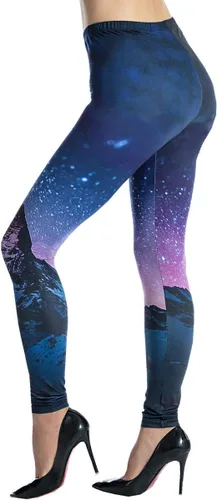 Vista 47 de Ndoobiy pantalones de yoga para mujer, pantalones de entrenamiento básicos, leggings impresos, leggings suaves y mantecosos Un juego