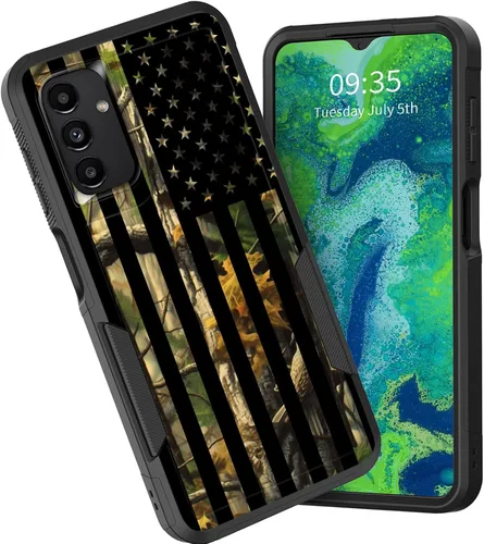 Vista 79 de Funda para Galaxy A15 5G, doble capa híbrida resistente a prueba de golpes, policarbonato duro, silicona suave, TPU, funda protectora para Samsung