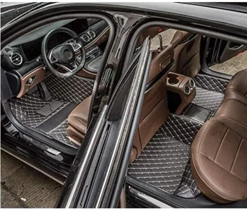 Vista 8 de Alfombrillas personalizadas para el piso del automóvil, se ajusta al 98% de los sedán, SUV, deportivos, protectores de cuero impermeables, alfombras