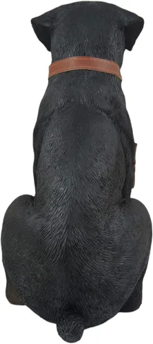 Vista 7 de Guardian of Love - Estatua de bienvenida de Buddy Rottweiler con letrero reversible, figura decorativa de perro para uso en interiores o exteriores