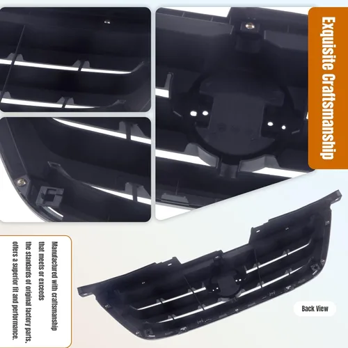Vista 4 de CarPartsDepot Parrilla Rejilla Compatible con Nissan Altima (2002-2004 Altima de 4 Puertas)
