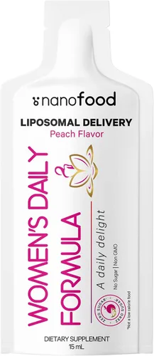 Vista 7 de Codeage Liposomal - Fórmula líquida de vitaminas diarias para mujer, suplemento multivitamínico líquido vegano omega-3, biotina, vitaminas A, B, C