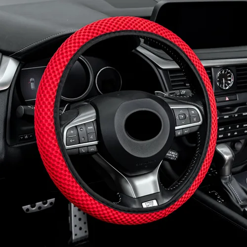 Vista 9 de Alpmosn Funda Elástica Extensible para Volante, Microfibra Transpirable de Seda de Hielo, Antideslizante, Accesorios de Interior de Automóvil