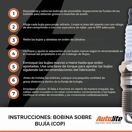 Vista 8 de Autolite Iridium XP - Bujías de repuesto para automóviles, XP105 (paquete de 4)