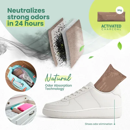 Vista 2 de Roonin Ambientador de zapatos, desodorante de bolsa de gimnasio, desodorante de botas, eliminación de olores de zapatos, absorbente de olores