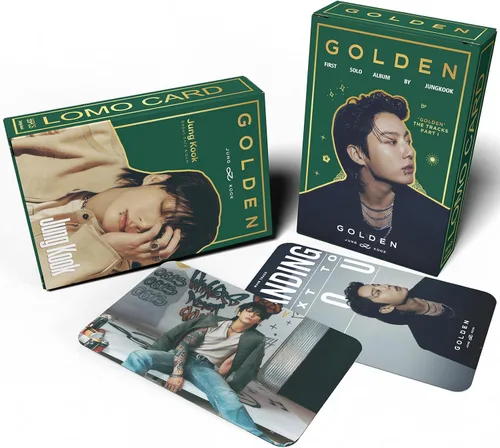 Vista 4 de KPOPBP Juego de tarjetas de fotos de álbum dorado, primer álbum en solitario, tarjetas de fotos Kpop Lomo, juego de tarjetas, regalo merchandising