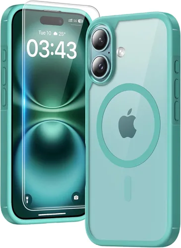 Vista 75 de TAURI Funda para iPhone 17, antiamarilleamiento con protector de pantalla, protección de grado militar, a prueba de golpes, delgada para iPhone 17