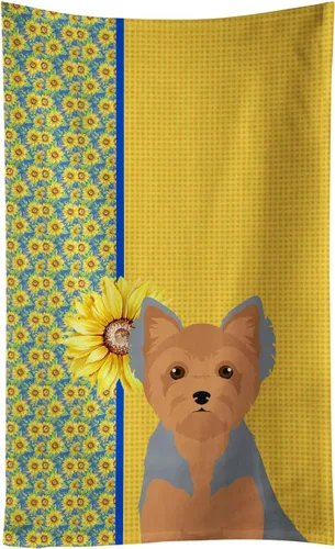 Vista 9 de Caroline's Treasures WDK5313KTWL - Toalla de cocina con diseño de girasoles de verano, color negro y tostado, Airedale Terrier, toalla de mano