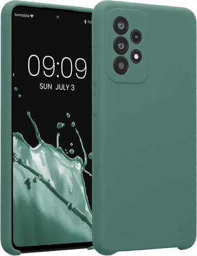 Vista 51 de kwmobile Funda compatible con Samsung Galaxy A13 4G - Funda delgada de silicona TPU - Acabado suave al tacto - Amarillo radiante