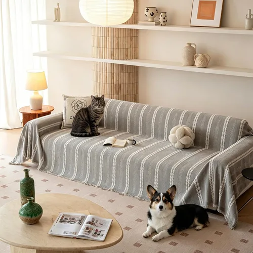 Vista 71 de STACYPIK Funda de sofá impermeable para perros y gatos, antideslizante, color caqui, para mascotas, resistente al agua, protector de muebles