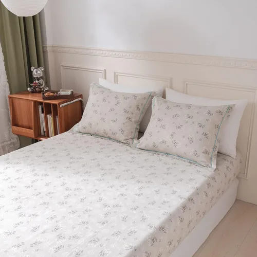 Vista 7 de HighBuy Juego de funda de edredón floral bohemio tamaño queen, juego de ropa de cama estética de algodón, 1 funda de edredón Queen + 2 fundas