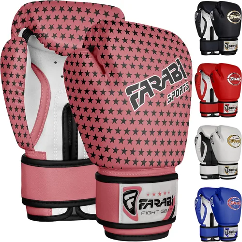 Vista 9 de Kids Boxing Gloves for 3-10 Years 4 oz Youth Boxing Gloves Junior Punching Gloves MMA Muay Thai Boys and Girls Training Gloves