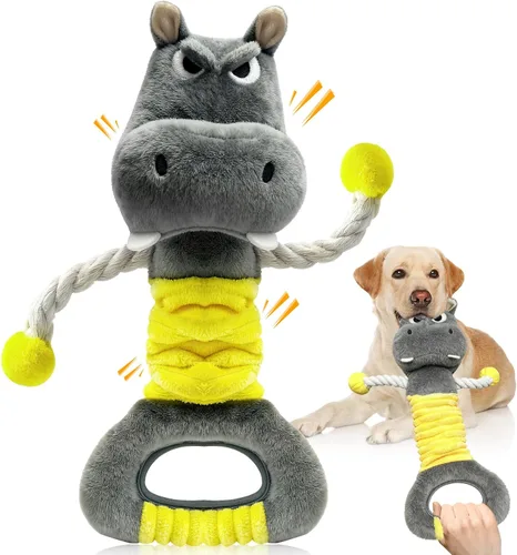 Vista 8 de Fuufome Juguetes chirriantes para perros grandes: juguetes duraderos para perros grandes para razas medianas y pequeñas - Juguetes de peluche