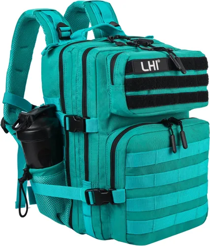 Vista 12 de LHI Mochila Militar Táctica para Hombres y Mujeres 25L/35L Mochila de Asalto del Ejército Bolsa Mochila Pequeña con Portabotellas