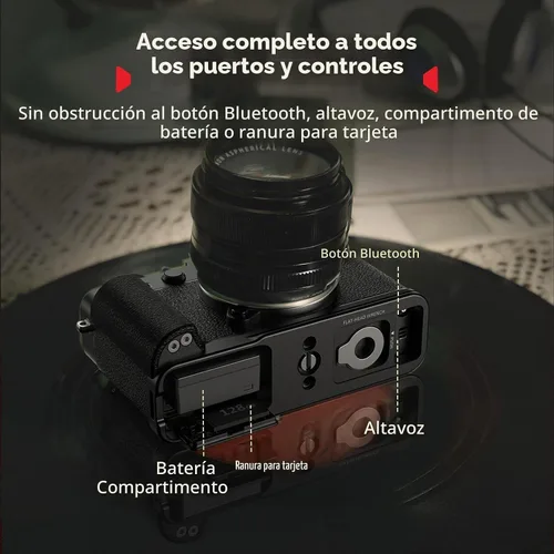 Vista 5 de SmallRig L-Shape Grip Handgrip for Fujifilm X-E5 with Shutter Button Negro