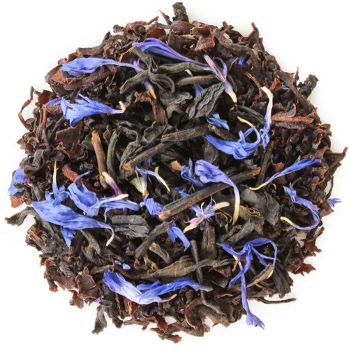 Vista 2 de Teabloom Té negro orgánico afrutado, té de hojas sueltas de cosecha de bayas, certificado orgánico y kosher, mezcla de hojas enteras frescas