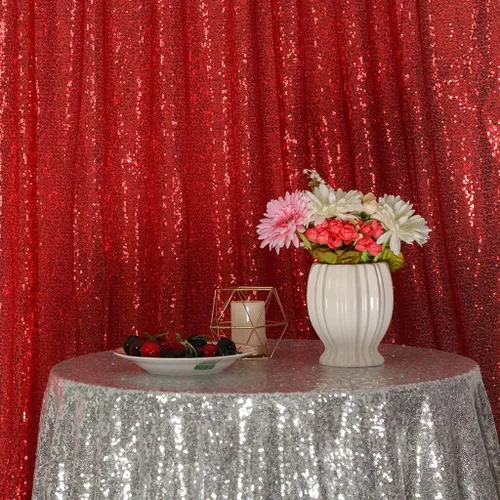 Vista 39 de Juya Delight 2 x 8 pies x 2 piezas, cortina de fondo de fotografía de lentejuelas doradas para fiesta, banquete, festival, boda, aniversario