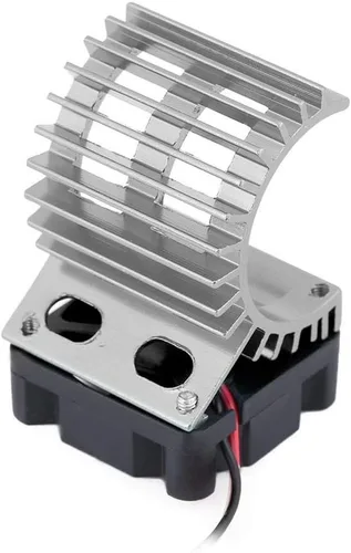 Vista 7 de Disipador de calor de motor RC con ventilador de refrigeración, ventilador de enfriamiento de disipador de calor RC para automóvil RC eléctrico a