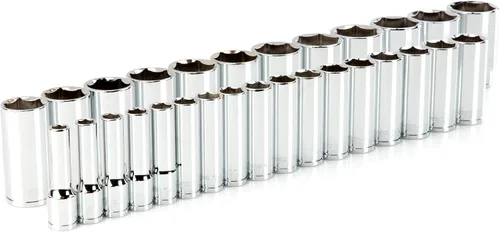 Vista 28 de TEKTON - Juego de dados de 1/2 pulgada con engrane de 6 puntos, 10 piezas (15/16-1-1/2”), SHD92109