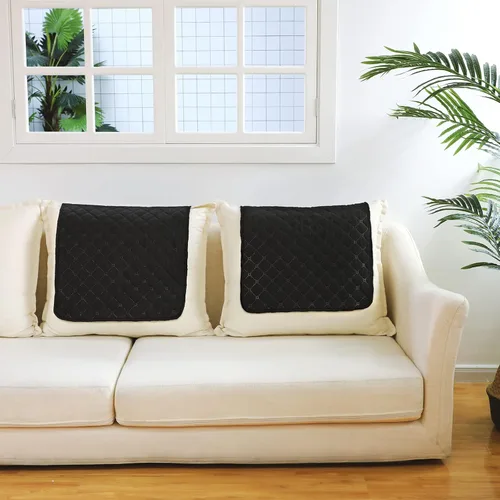 Vista 10 de Panelee Funda para reposacabezas para silla reclinable, 2 piezas, protector de reposacabezas reclinable, funda de sofá reclinable, protector
