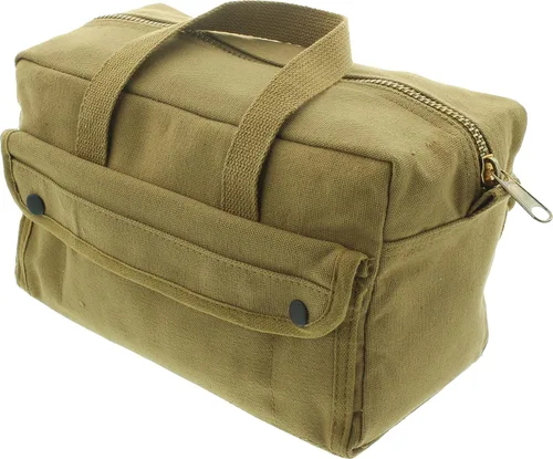 Vista 18 de Bolsa de herramientas de lienzo resistente, bolsa de transporte de campo militar, bolsa de almacenamiento de suministro de propósito general