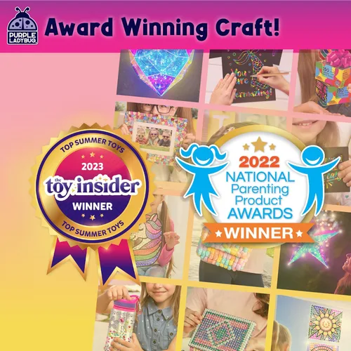 Vista 9 de PURPLE LADYBUG Diademas de sirena para niñas, grandes regalos para niñas de 5 años, manualidades creativas para niños de 4 a 8 años, artes